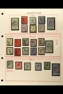 1903-1911 USED COLLECTION In Hingeless Mounts On A Page, ALL DIFFERENT, Inc 1903 Set To 2s & 8s (light... - Gibraltar