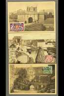 1922-24 An Attractive Group Of Picture Postcards, Bearing Stamps On The Picture Side Tied By Danzig Cds's,... - Otros & Sin Clasificación