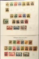 OFFICES IN MOROCCO 1899 - 1911 Fine Used Collection With 1899 Surcharge Set, 1900 Reichspost Ovptd Set To 3p 75,... - Other & Unclassified