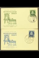 1953 10pf Green & 30pf Blue Freedom Bell (Michel 102 & 104), Very Fine Used On Illustrated Unaddressed... - Otros & Sin Clasificación