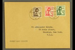 1937 (3 March) Civil Defense Union Set On Pretty Display FIRST DAY COVER Addressed To New York, Lovely Quality (1... - Autres & Non Classés