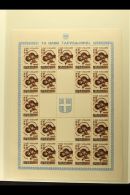 SERBIA 1942 POW's Fund Complete Set (Michel 62/65, SG G68a/68d), Never Hinged Mint Complete SHEETLETS Of 25 With... - Sonstige & Ohne Zuordnung