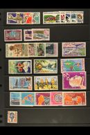 POLYNESIA 1958-70 All Different Fine Used Collection, Includes 1962 Fish Set, 1970 Buildings Set, 1970 UPU Set,... - Other & Unclassified