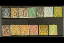 STE MARIE De MADAGASCAR 1894 Allegory Complete Set, Yvert 1/13, 1c To 5c Values Either Fine Used Or Unused Without... - Andere & Zonder Classificatie