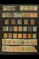 OBOCK 1892-94 MINT COLLECTION On A Stock Page. Includes 1892 Curved Overprints On General Colonies Types 4c, 5c... - Autres & Non Classés