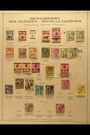 NEW CALEDONIA 1882-1912 DELIGHTFUL MINT AND USED COLLECTION On Old Printed Album Pages, Includes 1882 5c On 40c... - Autres & Non Classés