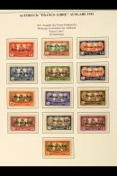 NEW CALEDONIA 1941 "France Libre" Overprinted Complete Set (Yvert 195/29, SG 232/66) Never Hinged Mint, Some... - Andere & Zonder Classificatie