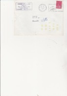 LETTRE OBLITEREE CAD 92 ASNIERE 1971 -AVEC BARRES JAUNES AUTOMATION DU COURRIER - - Storia Postale