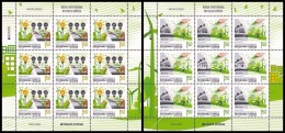 SALE!!! BOSNIA HERZEGOVINA SERBIA SERB POST PALE BOSNIE BOSNIEN 2016 EUROPA CEPT THINK GREEN 2 Sheetlets Of 9 Stamps ** - 2016