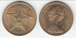 **** BAHAMAS - CENT 1969 - ONE CENT 1969 ELISABETH II - ETOILE DE MER **** EN ACHAT IMMEDIAT !!! - Bahamas