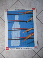 POSTER COCA COLA SPONSOR UFFICIALE GIOCHI OLIMPICI-BARCELLONA-SPAGNA-1992 - Affiches Publicitaires