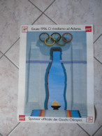 POSTER COCA COLA SPONSOR UFFICIALE GIOCHI OLIMPICI-BARCELLONA-SPAGNA-1992 - Afiches Publicitarios