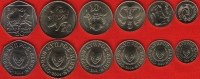 Cyprus Set Of 6 Coins: 1 - 50 Cents 2004 UNC - Zypern