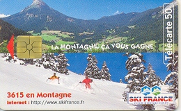 Tt16-dep5. Tarjeta Telefonica Francia. Esqui Alpino - Sonstige & Ohne Zuordnung
