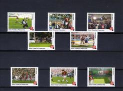 S. Tomè 2004, Football, AC Milan, 8val - Unused Stamps