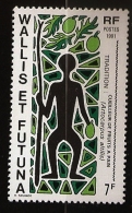 Wallis & Futuna 1991 N° 416 ** Courant, Tradition, Cueilleur De Fruit à Pain Artocarpus Altilis Arbre à Pain Agriculture - Ongebruikt