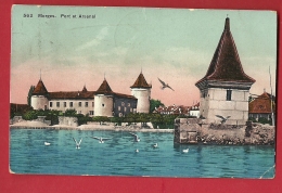 HBW-26  Morges. Port Et Arsenal. Cachet 1913 - Morges