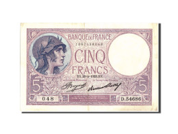 Billet, France, 5 Francs, 5 F 1917-1940 ''Violet'', 1933, 1933-04-20, TTB+ - 5 F 1917-1940 ''Violet''