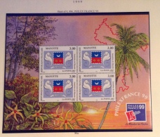 Mayotte MNH ** 1999   - # Bl 1 - Hojas Y Bloques