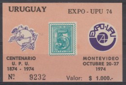 URUGUAY  UPU 1974  **MNH VF    Réf  G358 - UPU (Unione Postale Universale)