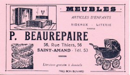 Buvard Meubles P Beaurepaire 56 Rue Thiers à Saint-Amand - M
