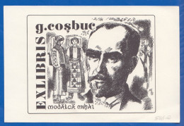 Ex-libris; Modalca Mihai 1978; George Cosbuc; 150x120 Mm; Bild2 - Ex-Libris