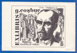 Ex-libris; Modalca Mihai 1978; George Cosbuc; 150x120 Mm; Bild3 - Ex-libris