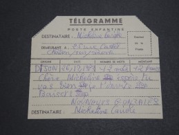 FRANCE - Poste Enfantine - Télégramme - Détaillons Collection - A Voir – P19407 - Telegraph And Telephone