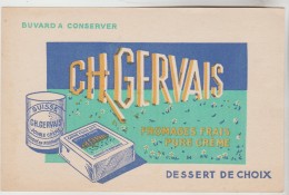 BUVARD FROMAGES FRAIS CH. GERVAIS - Dessert De Choix (sans Nom Imprimeur CHAMBRELENT Paris) - Produits Laitiers