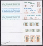 Czech Republic - Tcheque 1999 Yvert C221-23 Popular Art, Decoratives Hives - Booklets - MNH - Unused Stamps