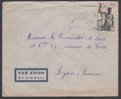 French Equatorial Africa 1951, Airmail Cover To Lyon - Covers & Documents