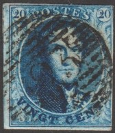 Belgique 1851 COB 7A. Oblitération P 23. Bruges - 1851-1857 Médaillons (6/8)