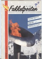 NORWAY Fakkelposten 1-1992 24 Pages Philatelic Magazine Of The Norwegian Post In English - Hiver 1994: Lillehammer