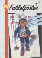 NORWAY Fakkelposten 1-1993 24 Pages Philatelic Magazine Of The Norwegian Post In English - Hiver 1994: Lillehammer