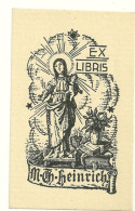 Ex Libris M Th Heinrich Vierge Et Enfant Bible - Ex Libris