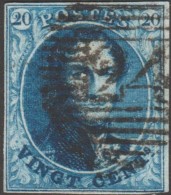 Belgique 1851 COB 7A. Oblitération P 24. Bruxelles - 1851-1857 Médaillons (6/8)