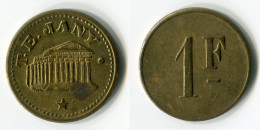 N93-0397 - Monnaie De Nécessité - Paris - T.E. Jany (type 2) - 1 Franc - Notgeld