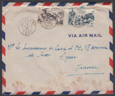 Togo 1949, Airmail Cover Bassari To Lyon W./postmark Bassari - Cartas & Documentos