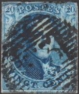 Belgique 1851 COB 7A. Oblitération P 53 Hal - 1851-1857 Médaillons (6/8)