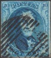 Belgique 1851 COB 7. Oblitération P 105 Saint Nicolas - 1851-1857 Médaillons (6/8)