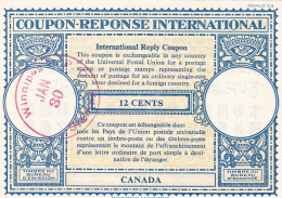 #BV3752  COUPON RESPONSE INTERNATIONAL,  INTERNATIONAL REPLY COUPONS, 12 CENTS, 1957, CANADA. - Cupones Respuesta