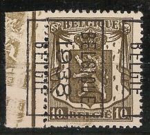 Klein Staatswapen Nr. 420 Voorafgestempeld En Met Curiositeit " ZEEFDRUK OP BLADBOORD "  RRRR - Typo Precancels 1936-51 (Small Seal Of The State)