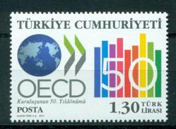 2011 - TURCHIA / TURKEY - CINQUANTESIMO DELL´OCSE / OECD - FIFTIETH OECD / OECD. MNH - Neufs