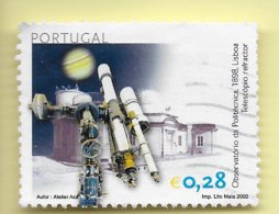 TIMBRES - STAMPS - PORTUGAL - 2002 - ASTRONOMIE - TIMBRE OBLITÉRÉ - Oblitérés