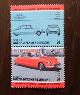 GRENADINES ST VINCENT -BEQUIA  Automobiles, Voitures, Cars, Coches, CITROEN DS 2 Valeurs **  MNH - Cars