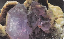 TARJETA DE NAMIBIA DEL MINERAL AMETISTA (AMETHYST) DE N$20 - Namibia