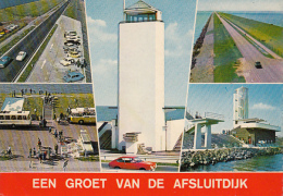 50658- AFSLUITDIJK MONUMENT, HIGHWAY, BUSS, CAR - Den Oever (& Afsluitdijk)