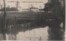 CPA - GRADIGNAN - ORPHELINAT AGRICOLE ST FRANCOIS XAVIER - VUE DU PONT SUR L'EAU BOURDE - CH. CHAMBON - Gradignan