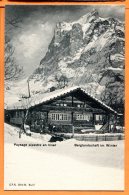 CAL1485, Paysage Alpestre En Hiver, Berglandschaft Im Winter, Chalet Suisse, Série W. No. 17, Précurseur, Non Circulée - Berg