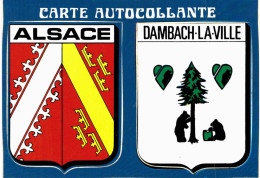 Carte Autocollante Alsace Dambach La Ville - Dambach-la-ville